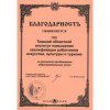 Благодарность Межрегиональная выставка-ярмарка «Образование. Карьера. Занятость 2003» «За активное продвижение образовательных услуг»